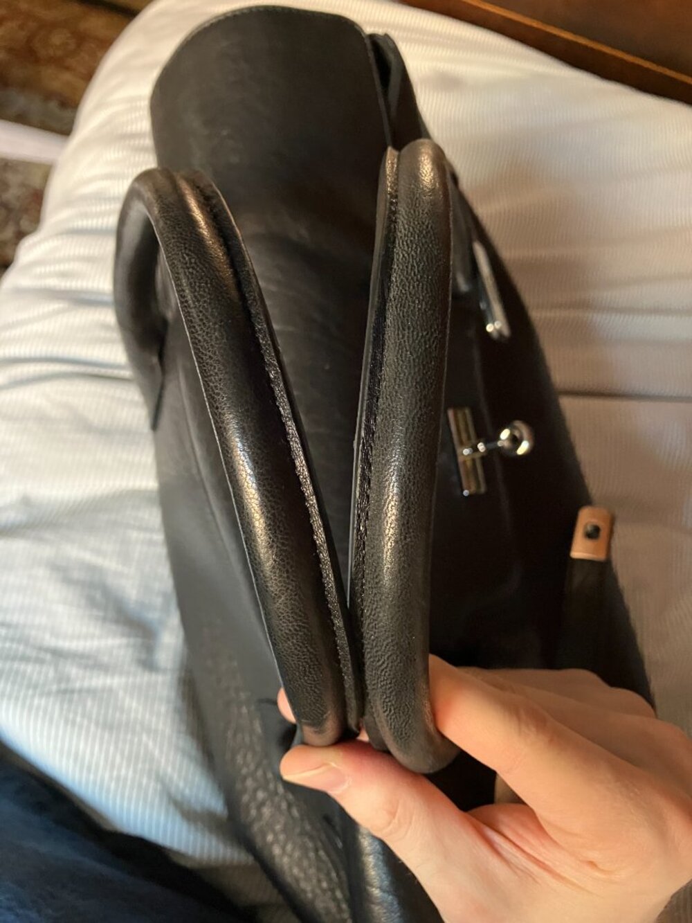 Sabatier Bellecour 617 Bubble Noir Black Sheep Leather - Picture 9 of 10